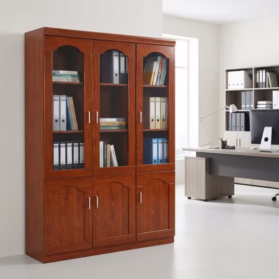 3-door wooden Filing cabinet