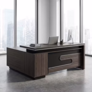 1.6M Executive Office Desk design and storage cabinets