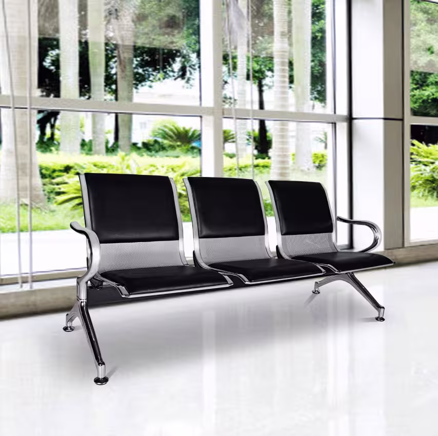 3 Link Padded Waiting Bench