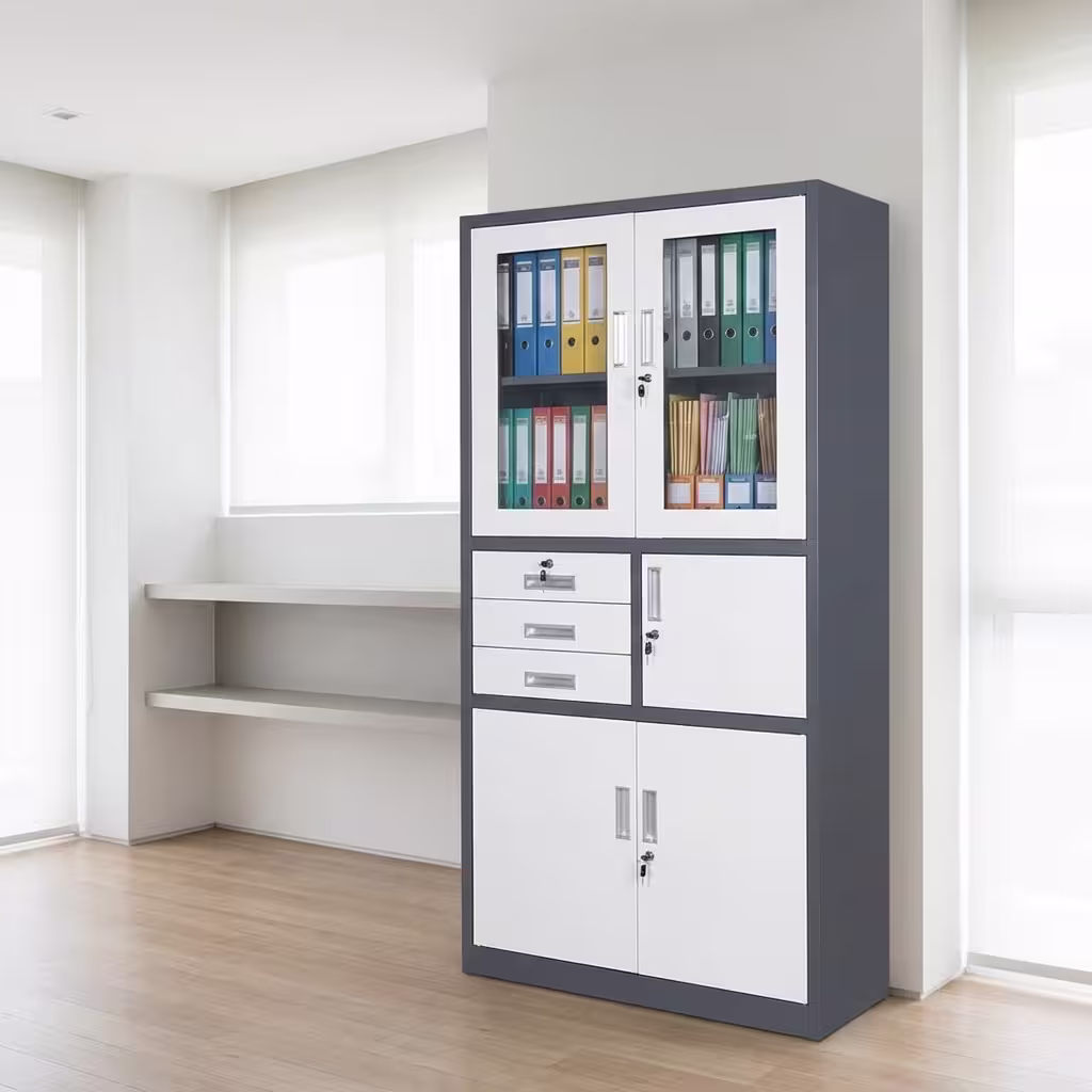 Steel Office Cabinet with Safe Steel Office Cabinet with Safe