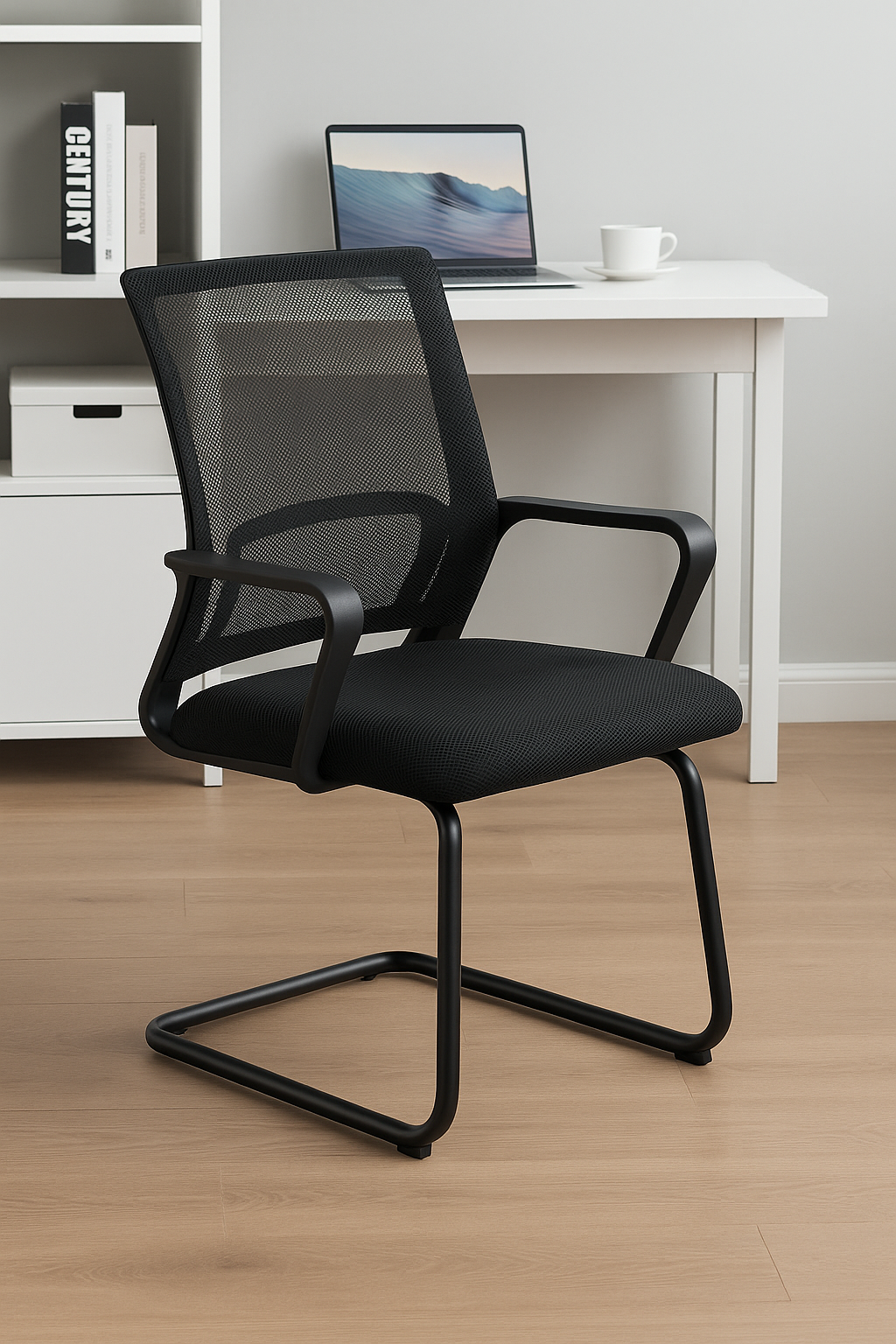 Black mesh visitor office Mesh Visitor Office Chair