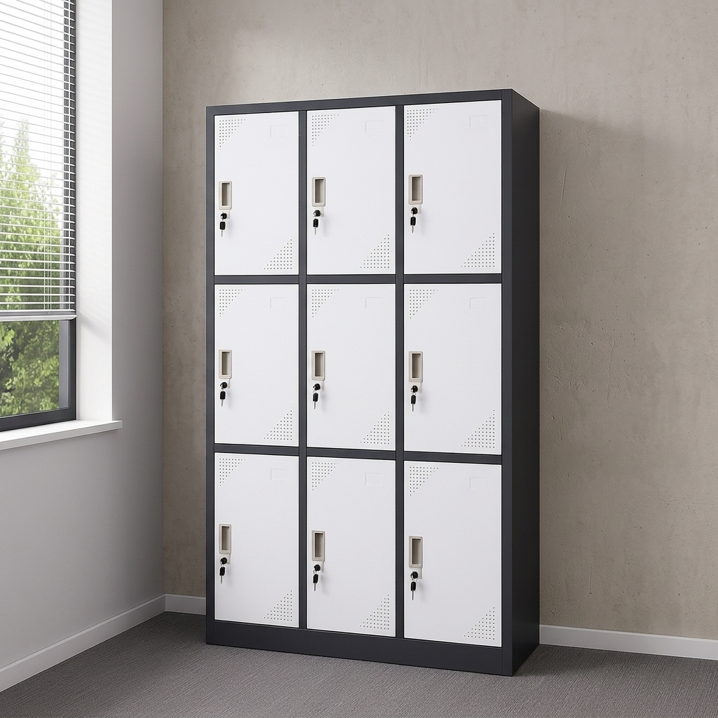 9-Door Steel Locker cabinet
