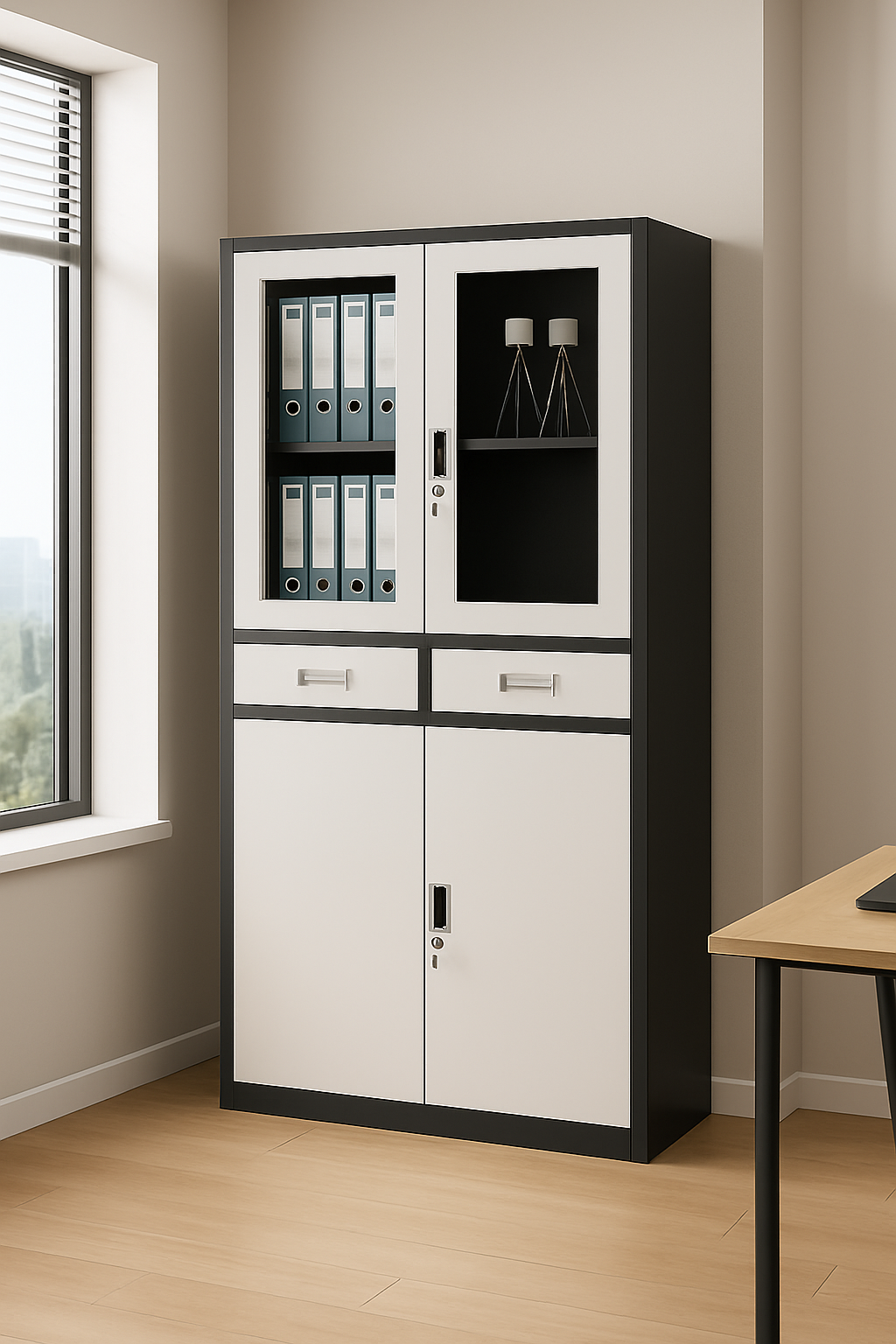 modern office filing cabinet