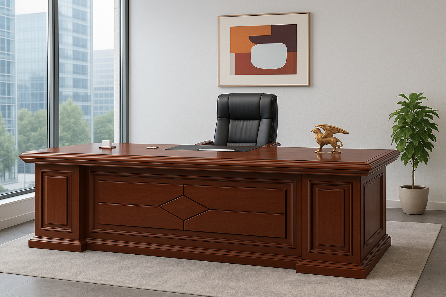 2.2m executive office desk