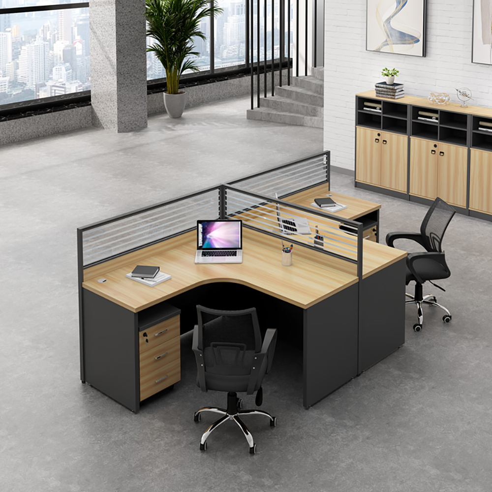 2-Way L-Shaped Modular Workstation