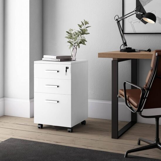 3-Drawer Lockable Mobile Pedestal