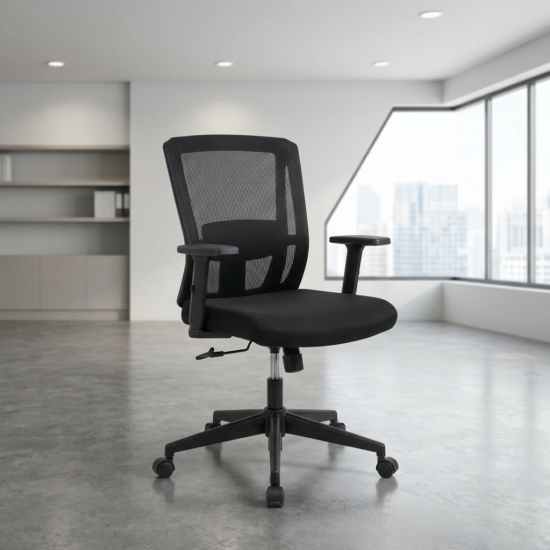Ergonomic Mesh Office Chair with adjustable lumbar support and breathable mesh backrest