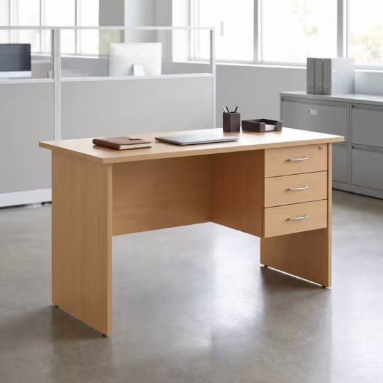 1.2M Office Home Table with modern design and built-in USB charging ports