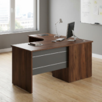 1.2M Curved Executive Desk with spacious worktop and modern executive design for office use