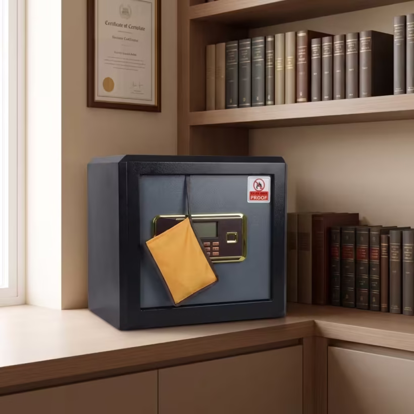 45Kg Fireproof Digital Safe with digital keypad, bolt-down capability, and spacious interior for valuables and documents