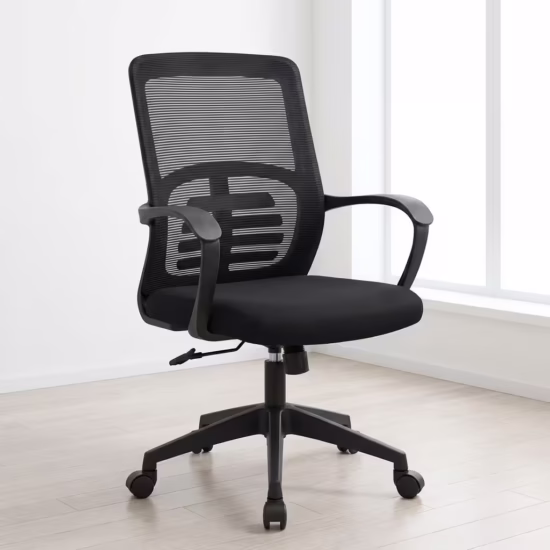 Mid-Back Executive Office Chair with padded seat and swivel base