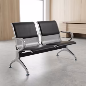 2-Seater Padded Office Waiting Bench for reception and office waiting areas