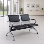 2-Seater Padded Office Waiting Bench for reception and office waiting areas