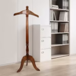 Executive Wooden Valet Stand made of teak wood for bedroom and office organization