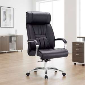 High-Back Leather Executive Chair with ergonomic design and adjustable features