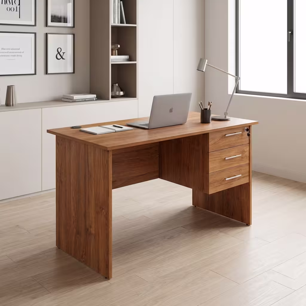 1.2M Office / Home Table with USB fast charging ports, spacious desktop, modern minimalist design for office and home use