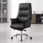 Executive Leather Office Chair black ergonomic high back chair with adjustable features and premium leather finish for office use