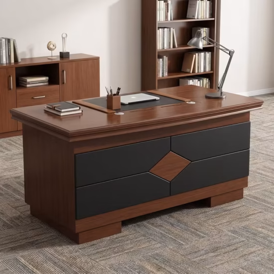 1200mm Executive Office Desk with drawers and modern design in a professional office setup