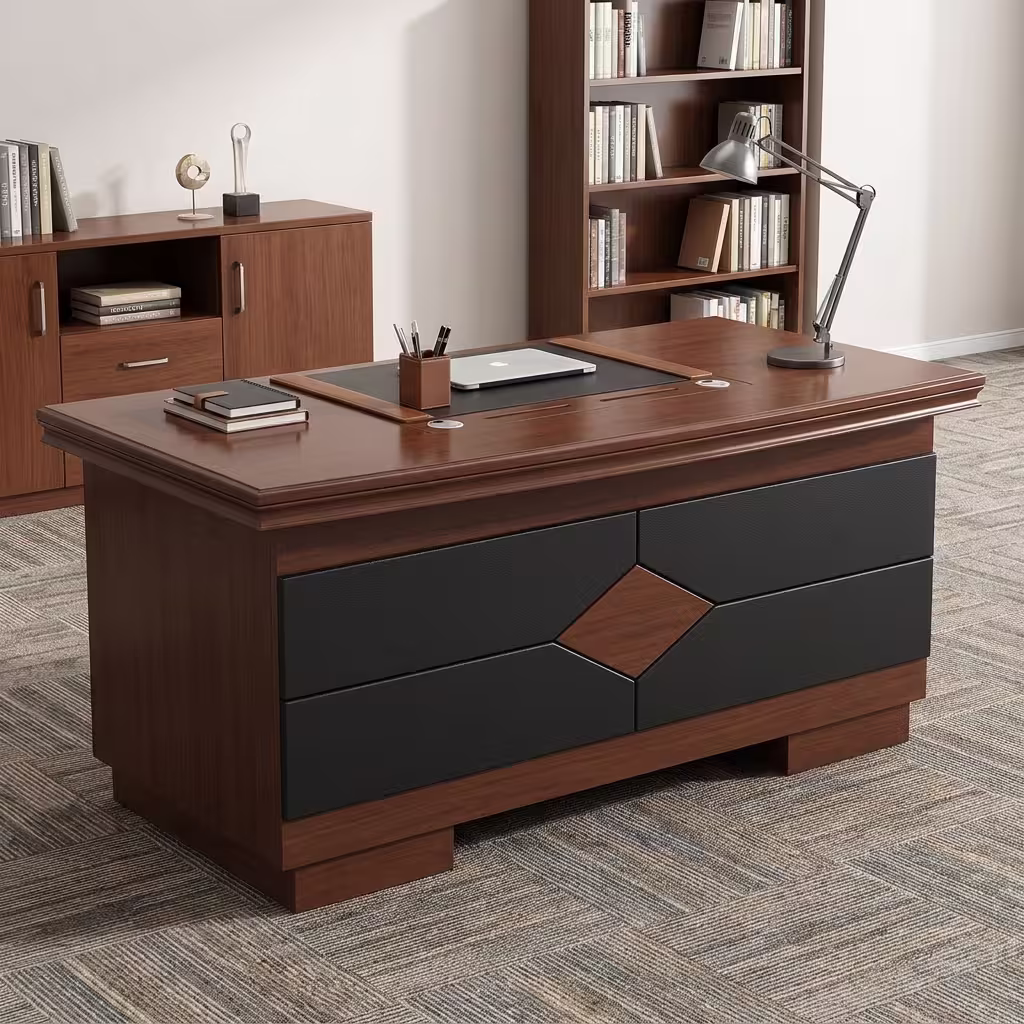 1200mm Executive Office Desk with drawers and modern design in a professional office setup