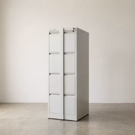 4-Drawer Filing Cabinet With Bar - Image 2