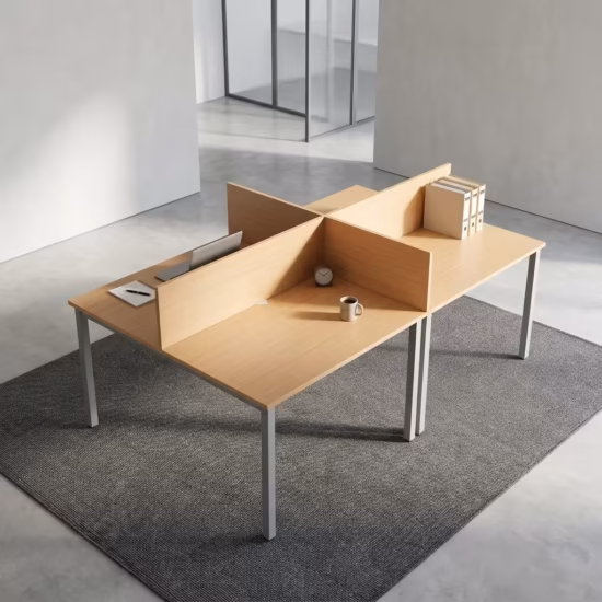4-Way Metal Frame Office Workstation
